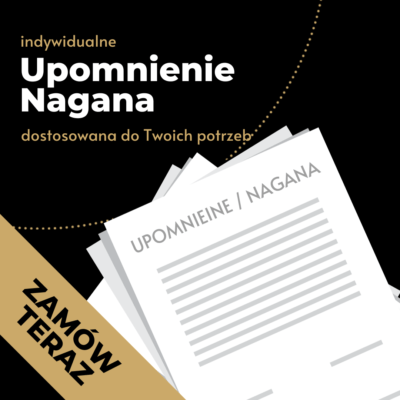 Upomnienie/nagana dla pracownika