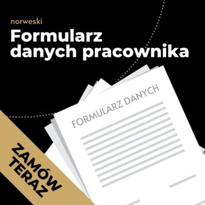 Formularz danych pracownika